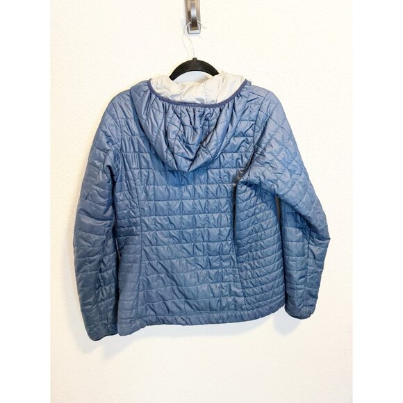 Patagonia Womens Nano Puff Bivy Pullover Insulated Hooded Half Zip Blue Medium - Picture 3 of 7